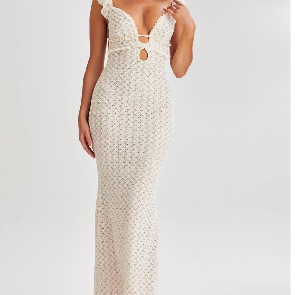 Meshki Cream Maxi Dress